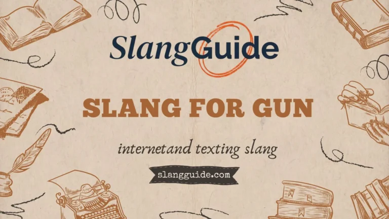 slang for gun
